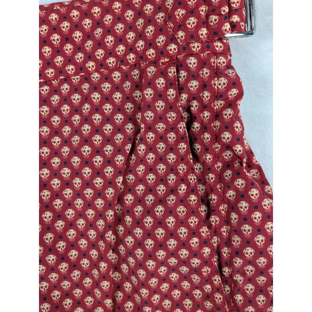 NWOT Alexander McQueen Skull Print‎ Swim Trunks Mens L Red Made in Italy Shorts